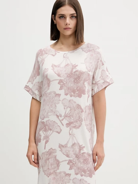 Obrázek produktu BOSS pyžamové tričko dámské z viskózy ESSENCE_Sleepshirt růžová