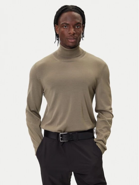 Obrázek produktu BOSS Rolák Musso-P 50468262 Hnědá Slim Fit