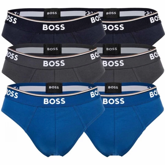 Obrázek produktu BOSS Slipy  modrá / šedá / bílá