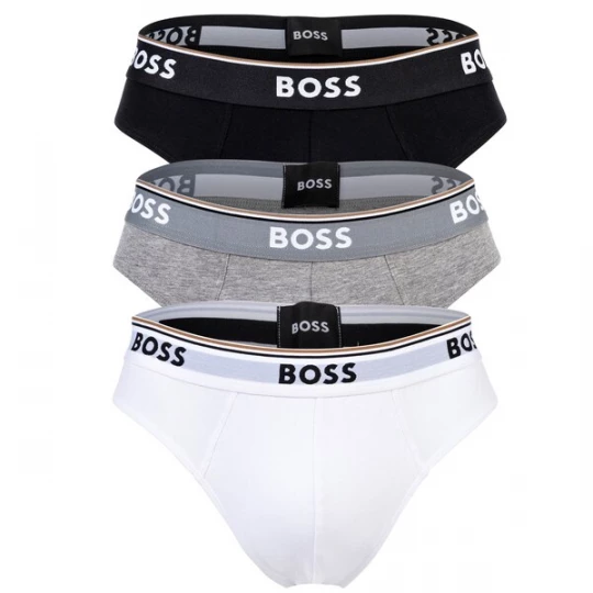 Obrázek produktu BOSS Slipy  šedý melír / černá / bílá