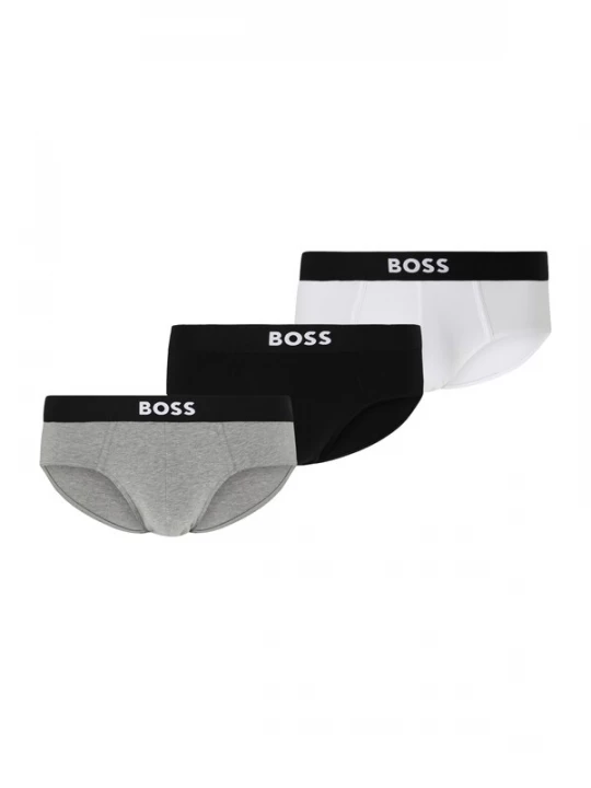 Obrázek produktu BOSS Slipy  šedý melír / černá / bílá