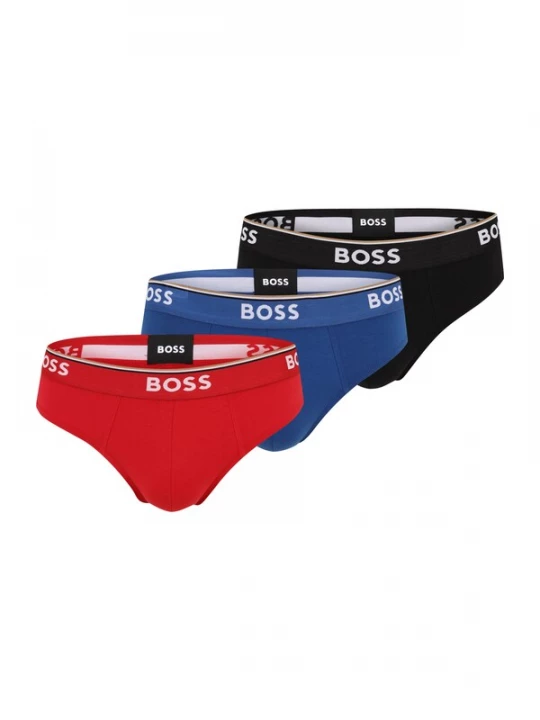 Obrázek produktu BOSS Slipy  tmavě modrá / červená třešeň / černá / bílá