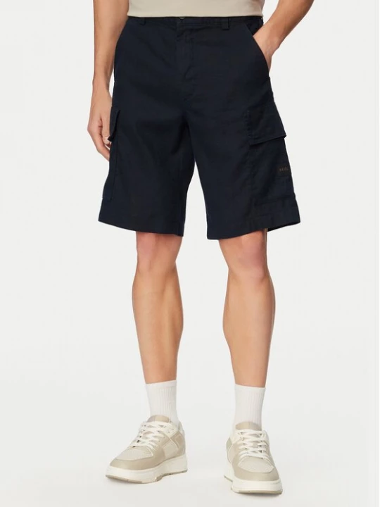 Obrázek produktu BOSS Šortky z materiálu Sisla 50559366 Tmavomodrá Relaxed Fit