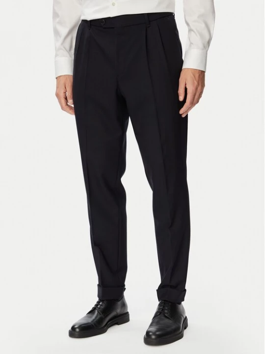 Obrázek produktu BOSS Společenské kalhoty H-Perin-263 50567532 Tmavomodrá Tapered Fit
