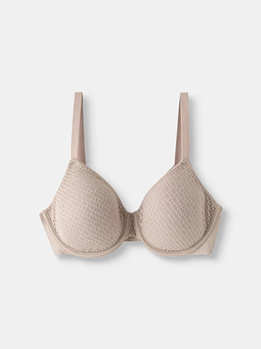 Obrázek produktu BOSS sportovní podprsenka PADDED DEMI_B LACE béžová