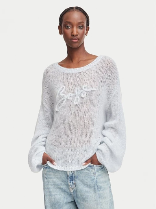 Obrázek produktu BOSS Svetr C_Farazena 50570093 Světle modrá Regular Fit