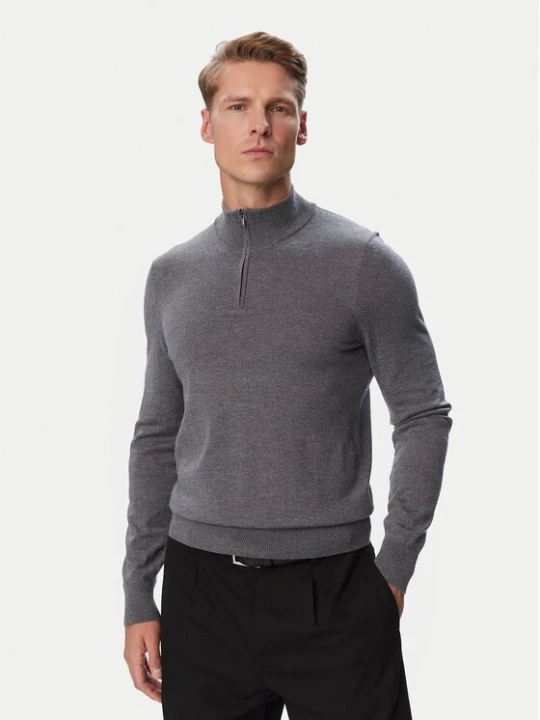 Obrázek produktu BOSS Svetr H-Ebenji-L 50571928 Šedá Slim Fit
