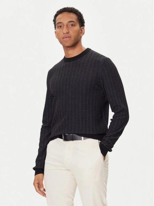 Obrázek produktu BOSS Svetr H-Habito 50549985 Černá Regular Fit