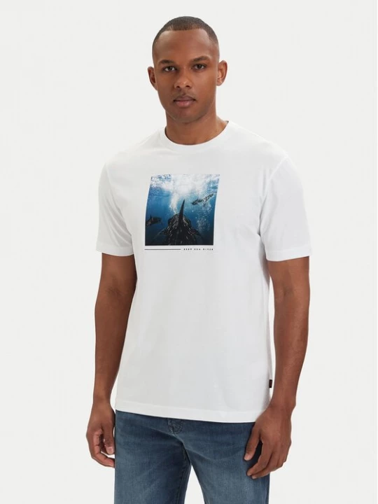 Obrázek produktu BOSS T-Shirt Creature 50561861 Krémová Regular Fit