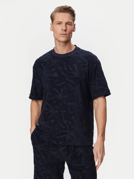 Obrázek produktu BOSS T-Shirt Flower 50559227 Tmavomodrá Regular Fit