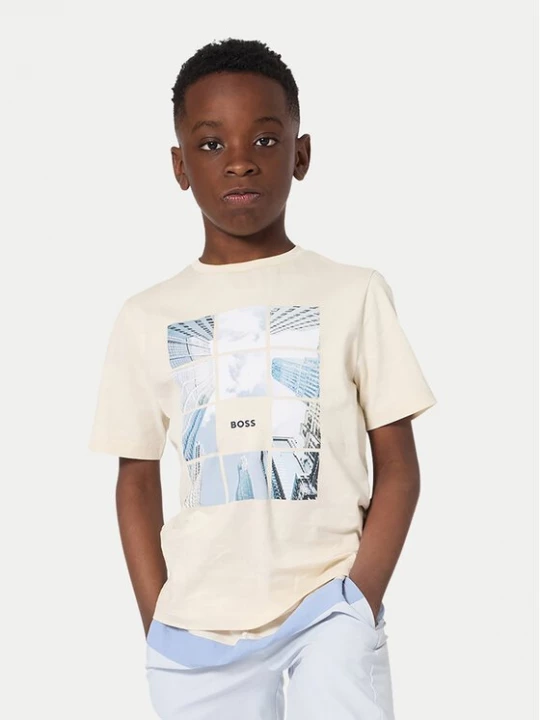 Obrázek produktu BOSS T-Shirt J52988 D Béžová Regular Fit