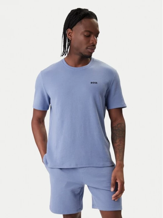 Obrázek produktu BOSS T-Shirt Waffle 50535891 Světle modrá Regular Fit