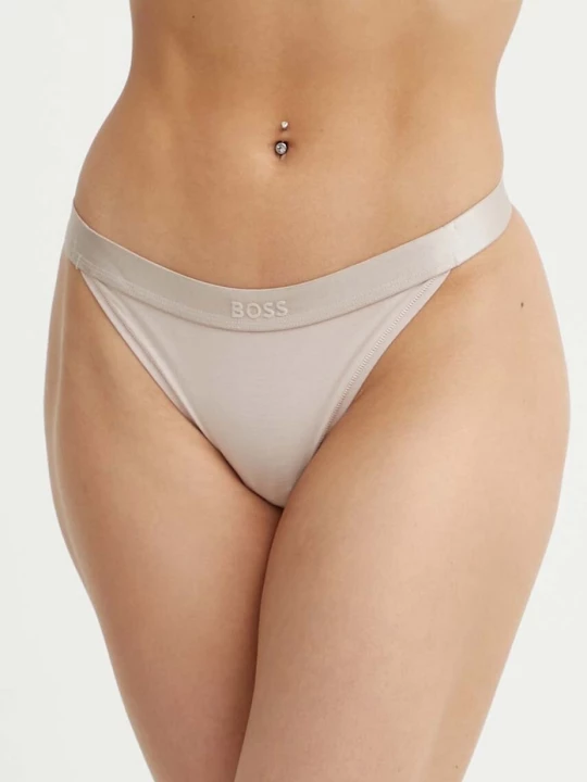 Obrázek produktu BOSS tanga dámské s bavlnou STRING BEA béžová
