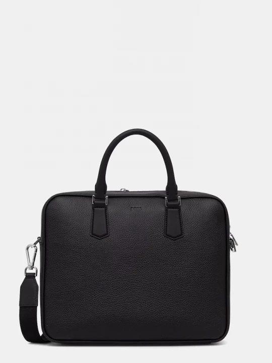 Obrázek produktu BOSS taška na notebook pánská kožená New Crosstown_Doc černá