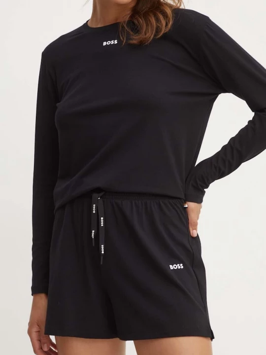 Obrázek produktu BOSS teplákové šortky dámské bavlněné elastanem CI_Shorts CW černá