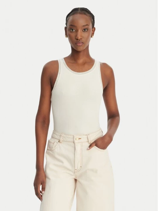 Obrázek produktu BOSS Top C_Eplie 50553479 Écru Slim Fit Krémová
