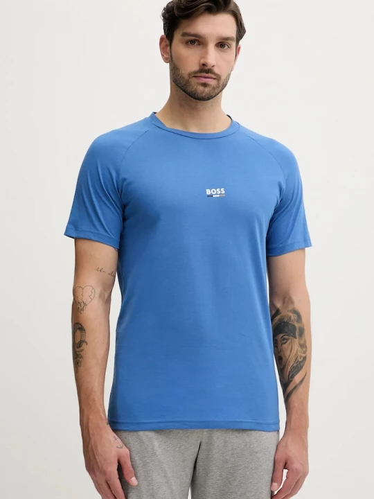 Obrázek produktu BOSS tričko pánské T-Shirt RN Slim Fit fialová