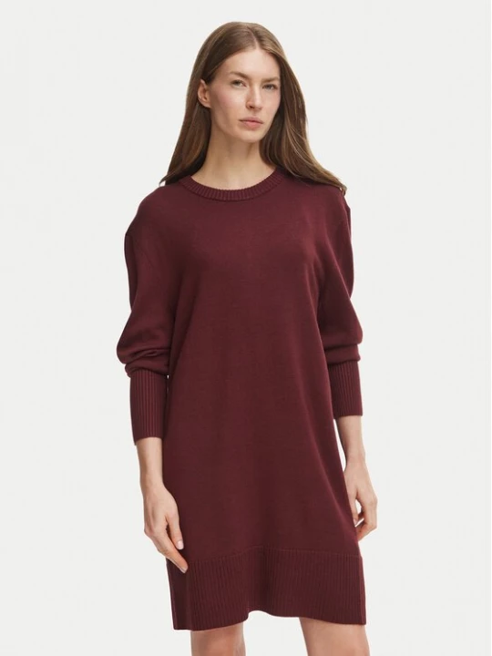 Obrázek produktu BOSS Úpletové šaty 50569849 Bordó Regular Fit