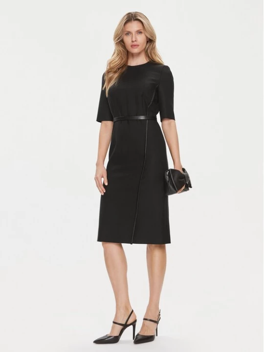 Obrázek produktu Boss Úpletové šaty Depuro 50506987 Černá Slim Fit