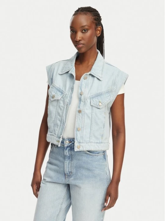 Obrázek produktu BOSS Vesta C Vest 1.0 50561036 Světle modrá Boxy Fit