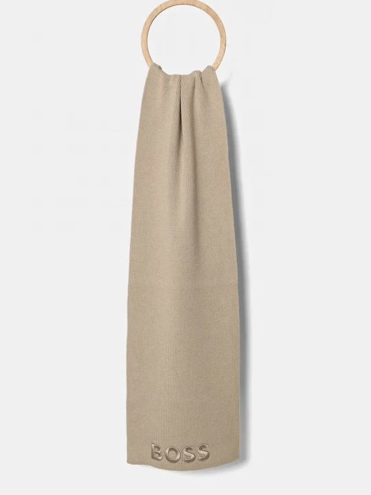 Obrázek produktu BOSS Vlněná šála BOSS Lara_scarf béžová