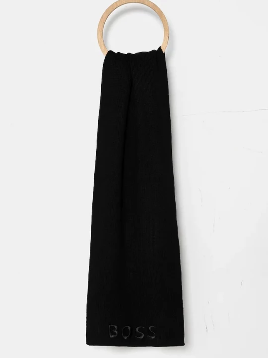 Obrázek produktu BOSS Vlněná šála BOSS Lara_scarf černá