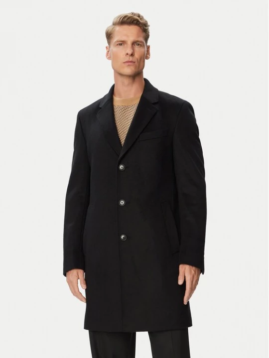 Obrázek produktu BOSS Vlněný kabát H-Hyde-264 50571557 Černá Slim Fit