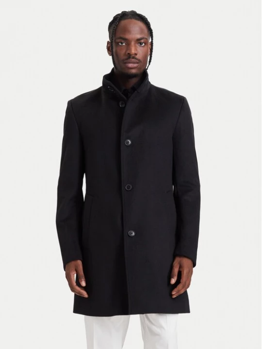 Obrázek produktu BOSS Vlněný kabát H-Hyde-SU-264 50571853 Černá Slim Fit
