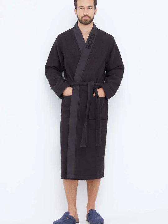 Obrázek produktu BOSS Župan Waffle Kimono černá