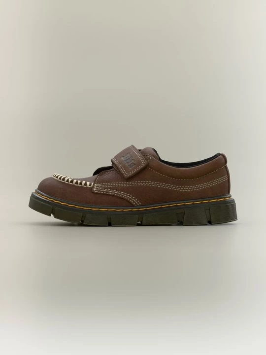 Obrázek produktu Boty se suchým zipem Dr. Martens tmavě hnědá