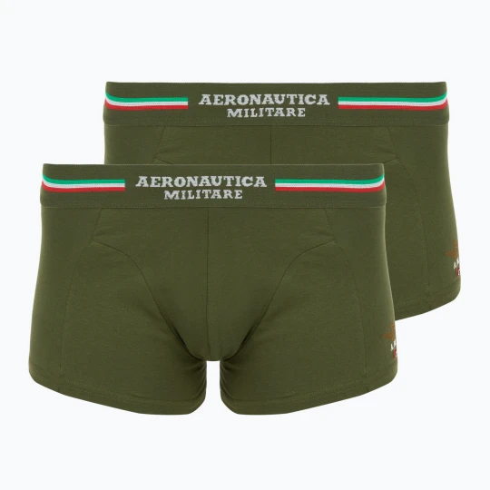 Obrázek produktu Boxerky Aeronautica Militare AM1UBX001 Trunk 2 páry military Zelená