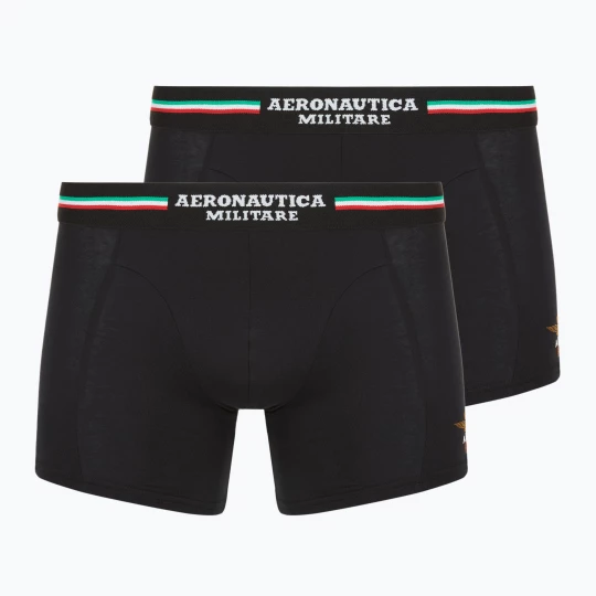 Obrázek produktu Boxerky Aeronautica Militare AM1UBX002 Trunk 2 páry black
