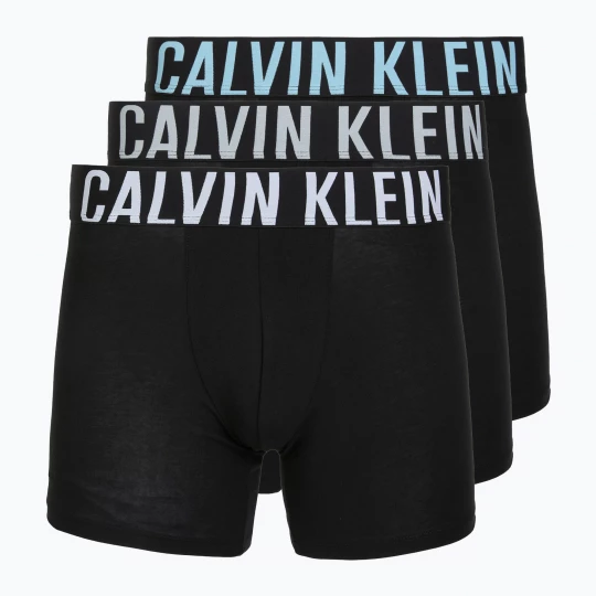 Obrázek produktu Boxerky Calvin Klein 000NB3609A Boxer Brief 3 pairs black w / harbor mist logo / black w