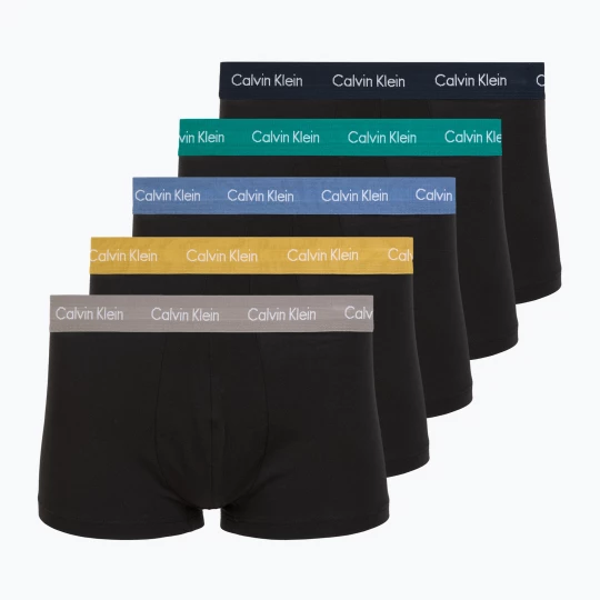 Obrázek produktu Boxerky Calvin Klein LV00NB4412 Low Rise Trunk 5 pairs of black bodies with driftwood / moonlight