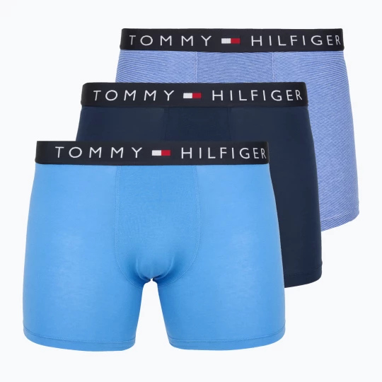 Obrázek produktu Boxerky Tommy Hilfiger Brief Stripe 3 pairs pitch blue / cobalt blue / minerali stripe