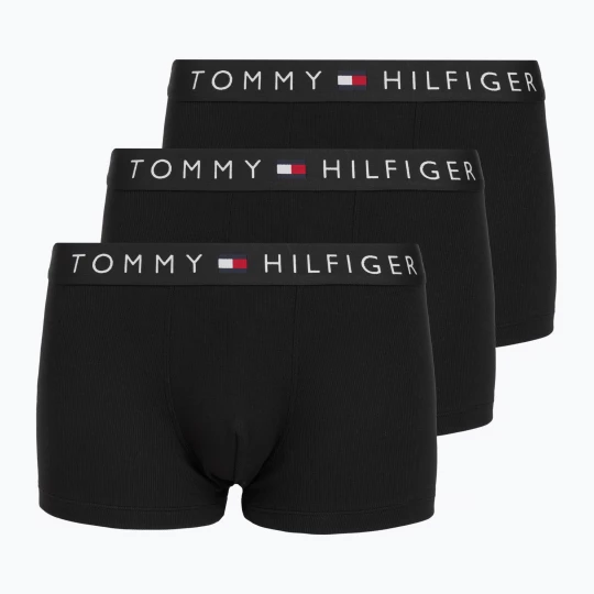 Obrázek produktu Boxerky Tommy Hilfiger Rib Trunk 3 pairs black / black / black