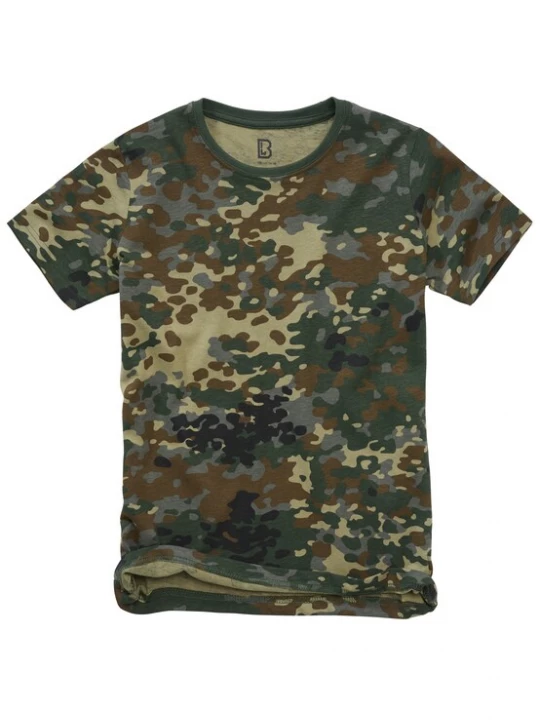 Obrázek produktu Brandit Tričko  tmavě hnědá / šedá / khaki / tmavě zelená