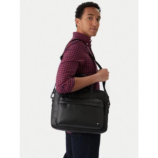 Obrázek produktu Brašna na notebook Tommy Hilfiger Th Flag Computer Bag AM0AM13989 Černá