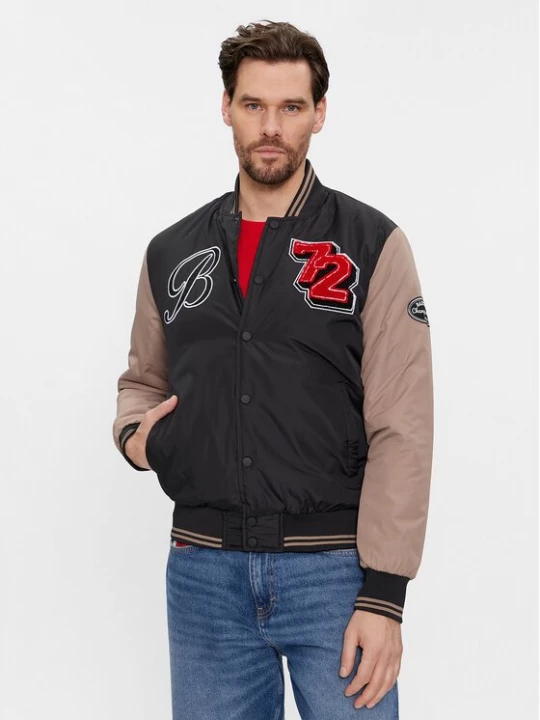 Obrázek produktu Brave Soul Bunda bomber MJK-BRODY Černá Regular Fit