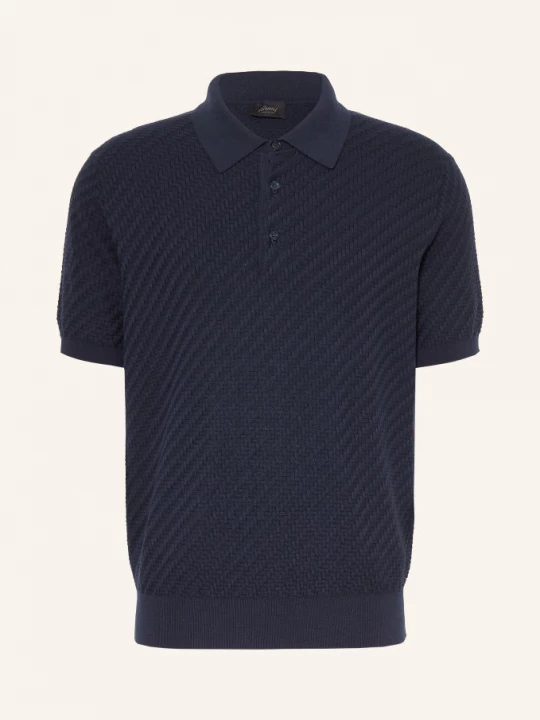 Obrázek produktu Brioni Pletená Polokošile tmavě modrá
