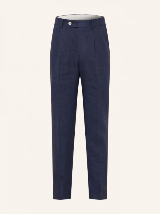 Obrázek produktu Brunello Cucinelli Kombinované Kalhoty Extra Slim Fit Z Lnu c009 navy
