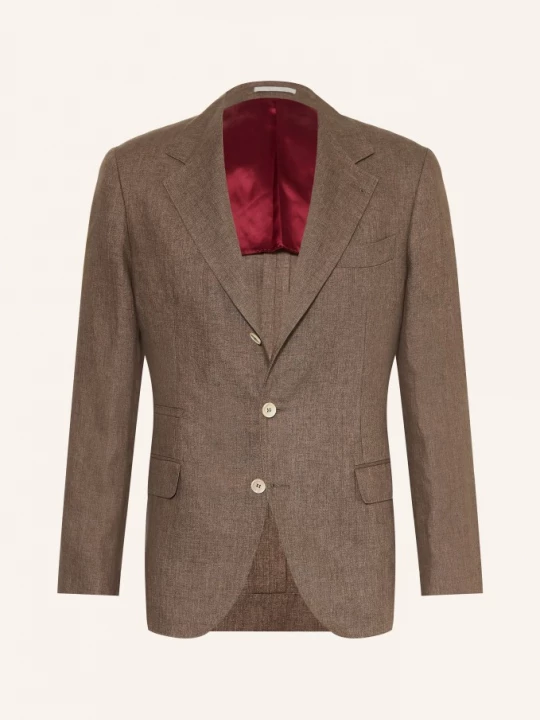 Obrázek produktu Brunello Cucinelli Sako Extra Slim Fit Z Lnu c089 nocciola