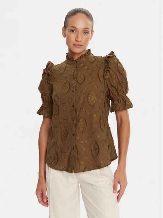 Obrázek produktu Bruuns Bazaar Halenka Canterbury Caro BBW4507 Hnědá Regular Fit