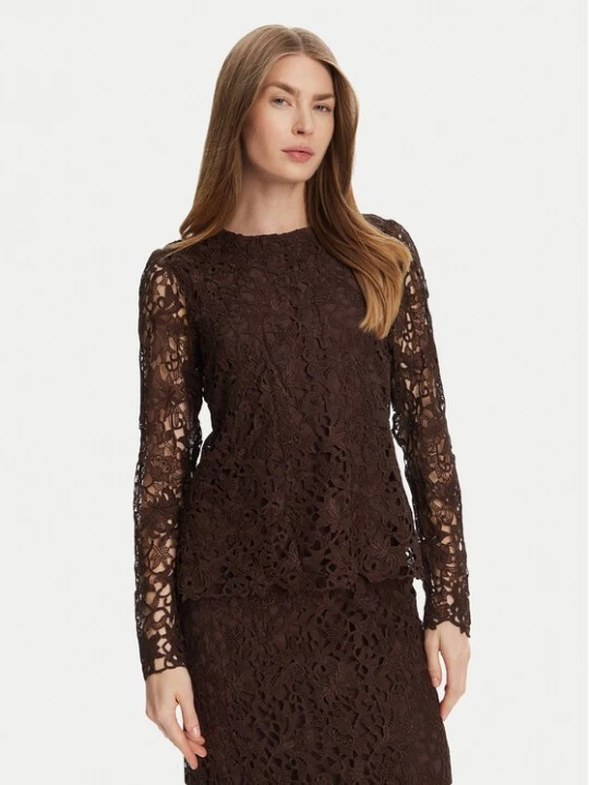 Obrázek produktu Bruuns Bazaar Halenka Sago Wini BBW4516 Hnědá Slim Fit