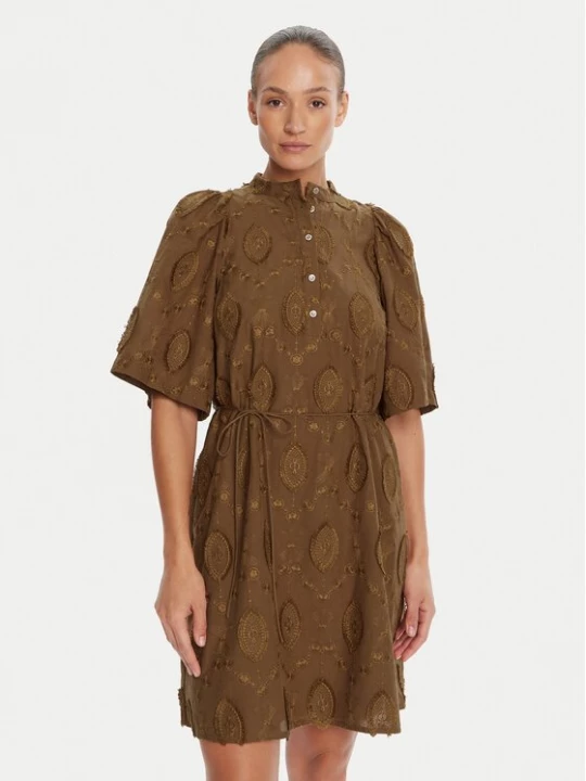 Obrázek produktu Bruuns Bazaar Košilové šaty Canterbury Imilia BBW4504 Hnědá Straight Fit