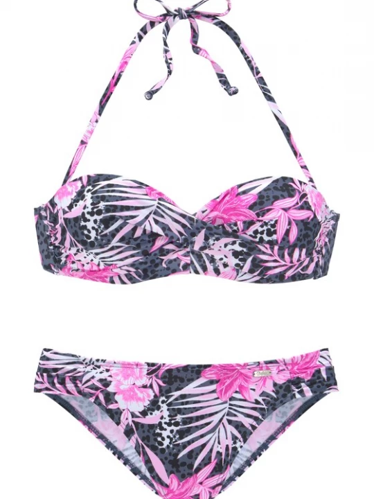 Obrázek produktu BUFFALO Bikiny  šedá / světle růžová / černá / bílá