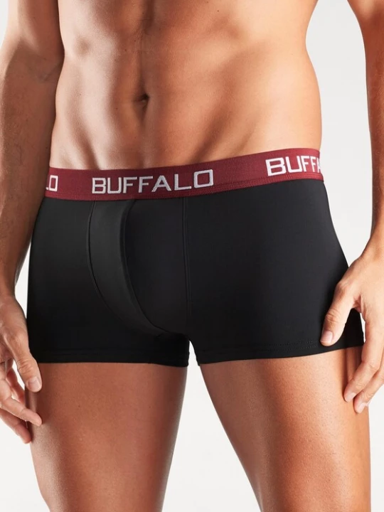Obrázek produktu BUFFALO Boxerky šedá / petrolejová / tmavě červená / černá