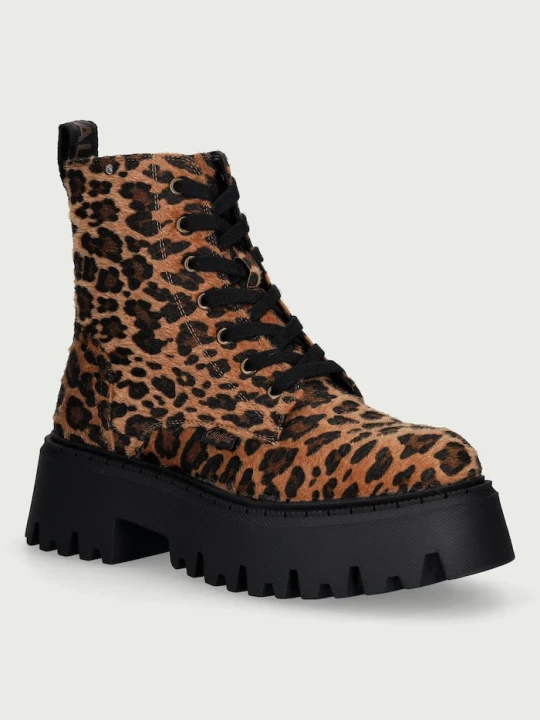 Obrázek produktu Buffalo farmářky na platformě dámské Aspen Lace Up Mid hnědá