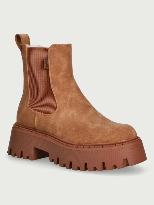 Obrázek produktu Buffalo kotníkové boty dámské Aspen Chelsea Warm hnědá