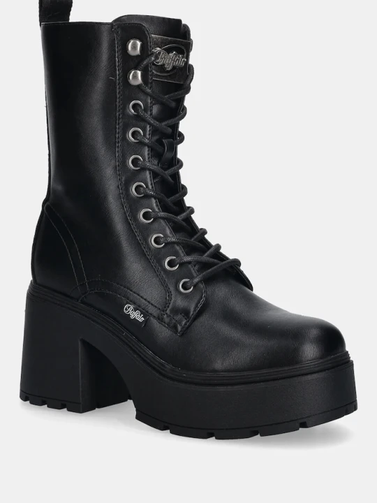 Obrázek produktu Buffalo Nízké kozačky Mila Lace Up Mid černá